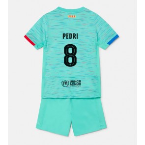 Barcelona Pedri Gonzalez #8 Replica Third Stadium Kit for Kids 2023-24 Short Sleeve (+ pants)